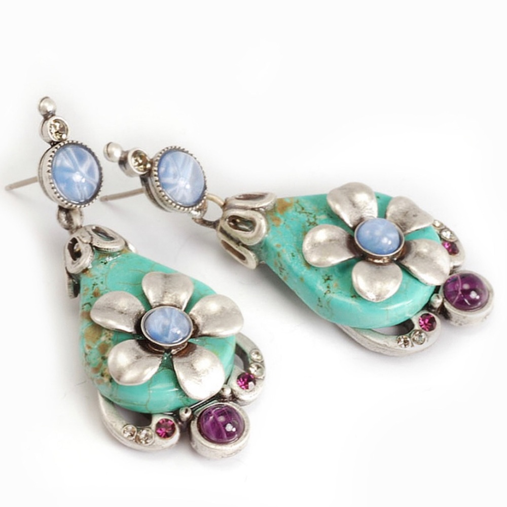 Belize Blue Turquoise Vacation Earring-Boutique
